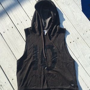 Forever 21 Casual Sleeveless Vest, Charcoal Black, Juniors Large